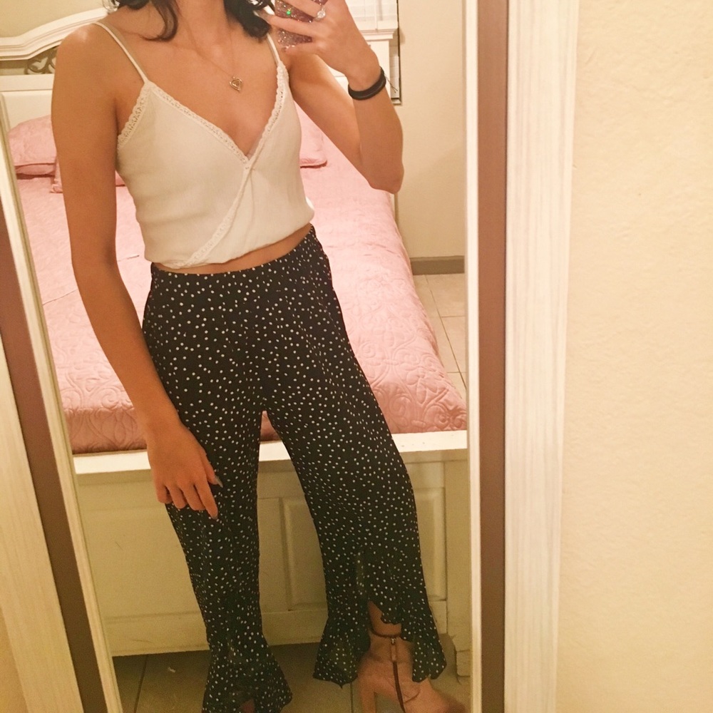 Boo hoo black and white poka dots